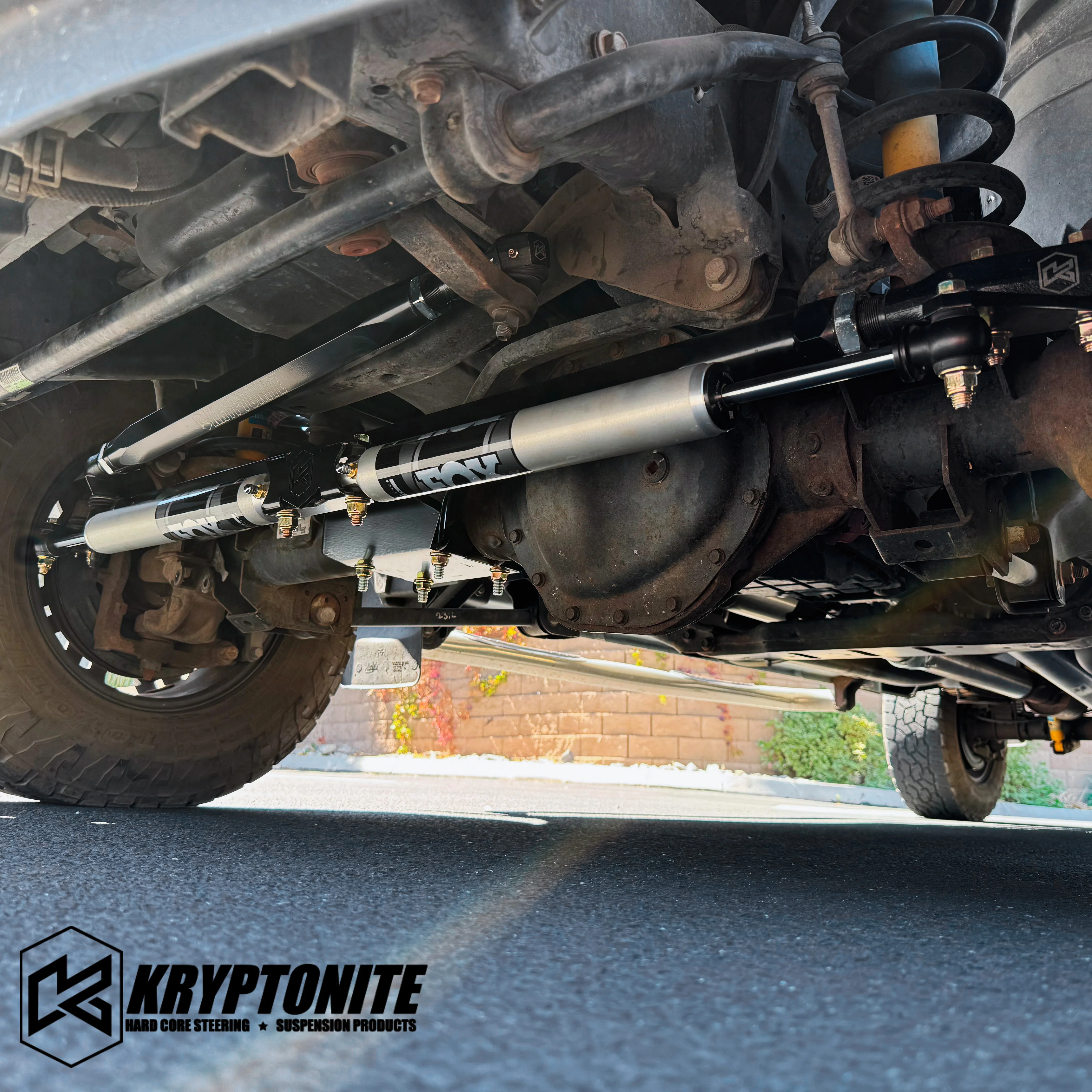 KRYPTONITE DUAL STEERING STABILIZER KIT WITH FOX 2.0 SHOCKS FOR 2003-2013 RAM 2500/3500 - Image 3